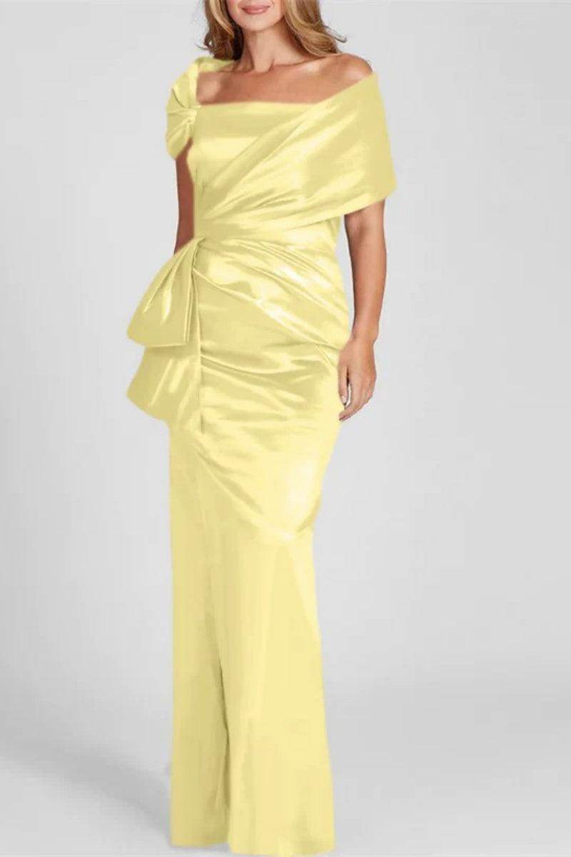 Off The Shoulder Floor Length Mother Of The Bride Dresses CM0336