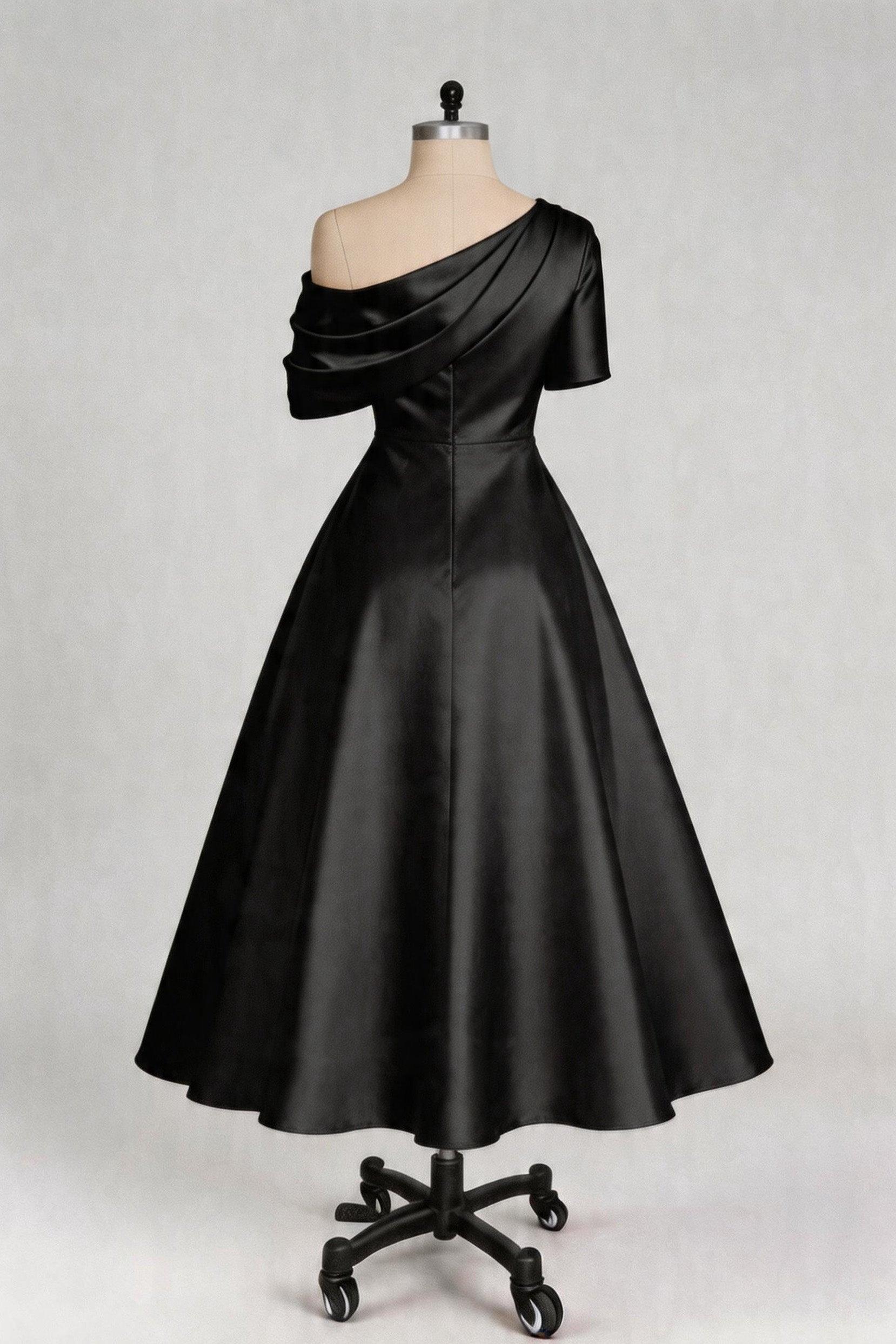 A Line One shoulder Half Sleeve Ankle Length Mother Dresses CM0366