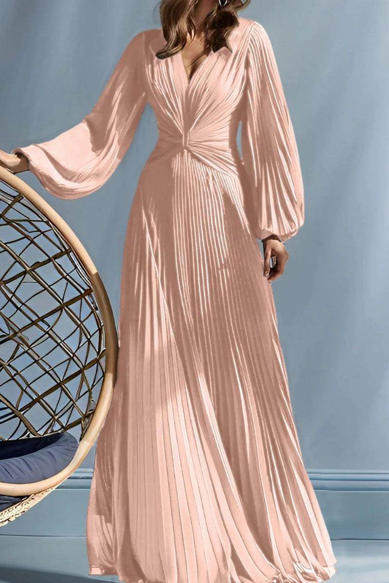A Line V-Neck Mother of the Bride Dresses with Ruched CM0367