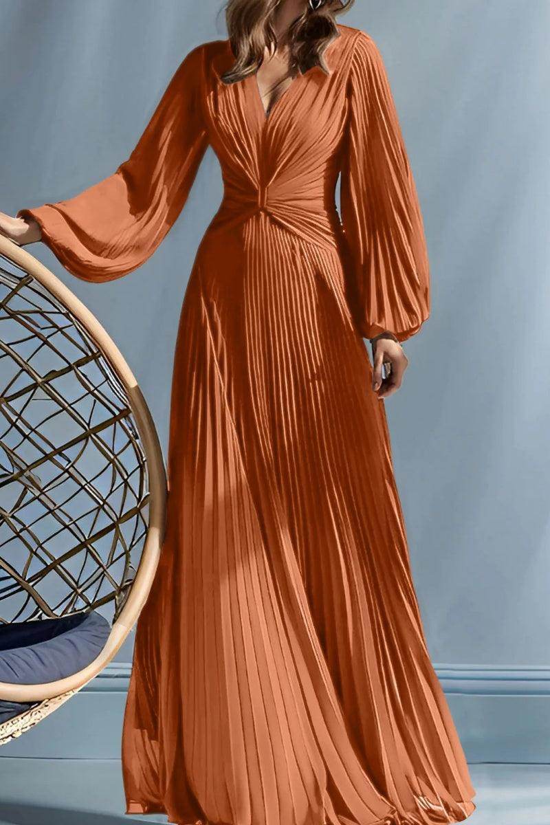 A Line V-Neck Mother of the Bride Dresses with Ruched CM0367
