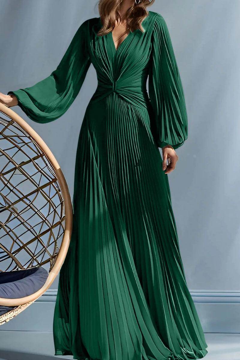A Line V-Neck Mother of the Bride Dresses with Ruched CM0367