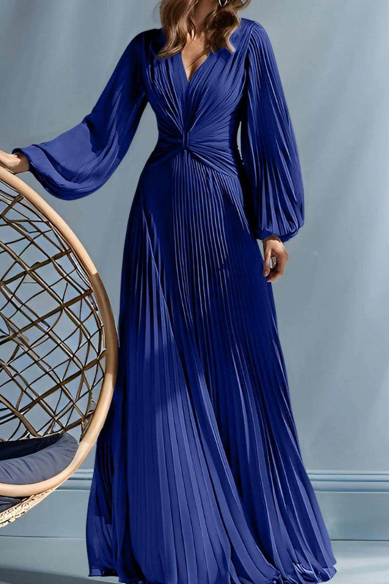 A Line V-Neck Mother of the Bride Dresses with Ruched CM0367