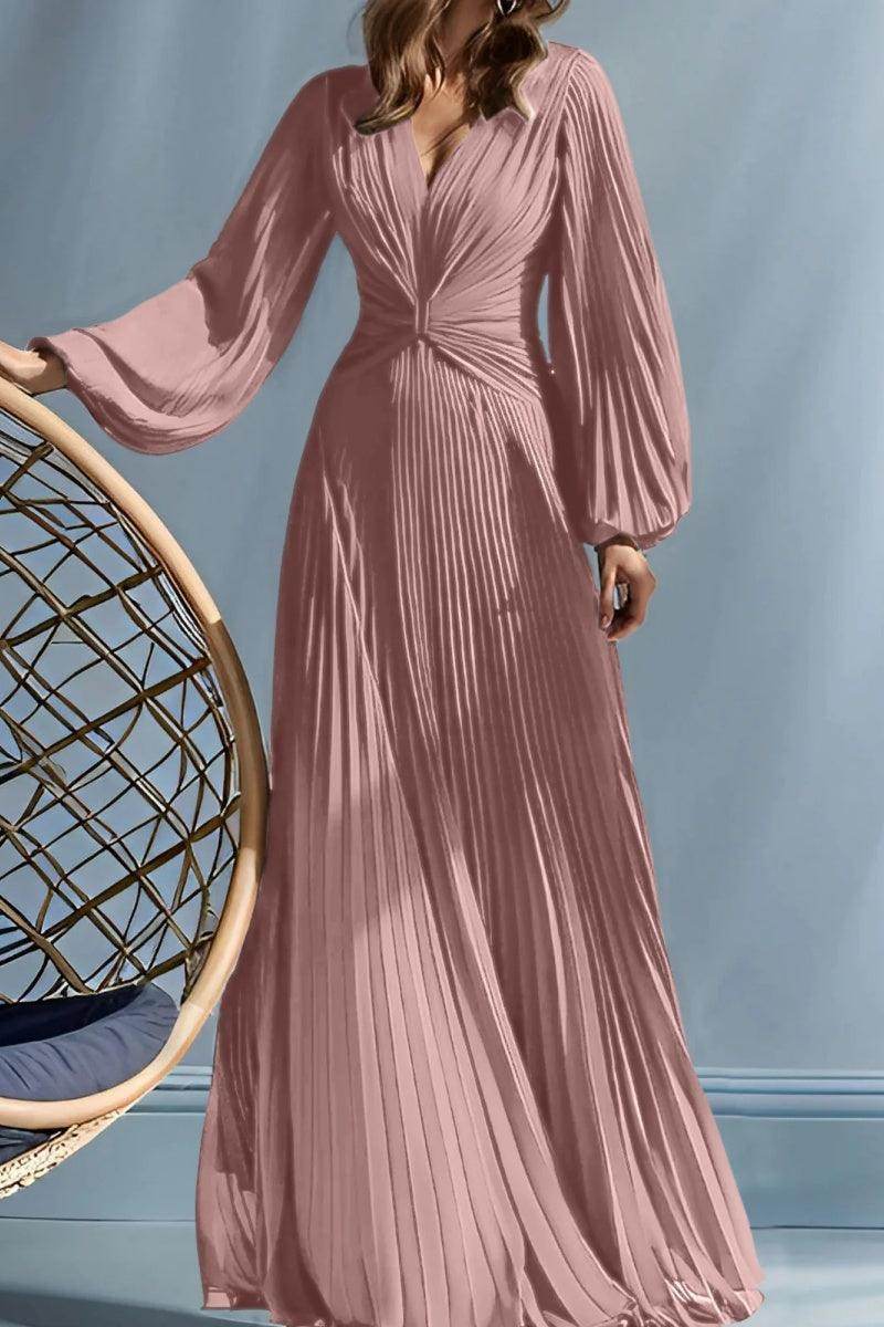 A Line V-Neck Mother of the Bride Dresses with Ruched CM0367