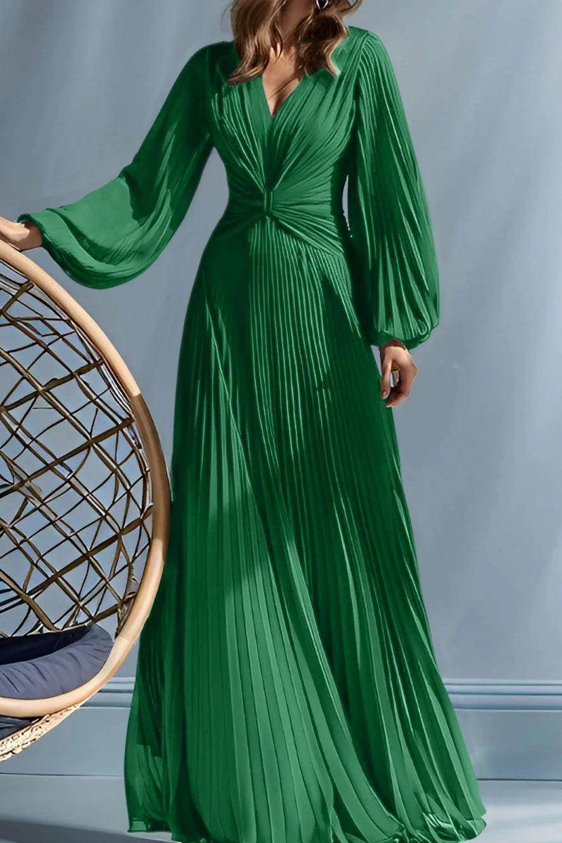 A Line V-Neck Mother of the Bride Dresses with Ruched CM0367