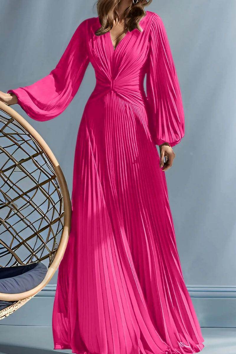A Line V-Neck Mother of the Bride Dresses with Ruched CM0367