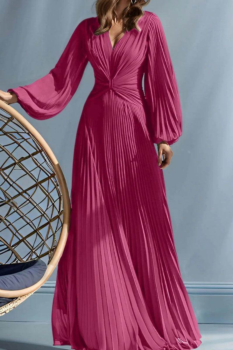 A Line V-Neck Mother of the Bride Dresses with Ruched CM0367