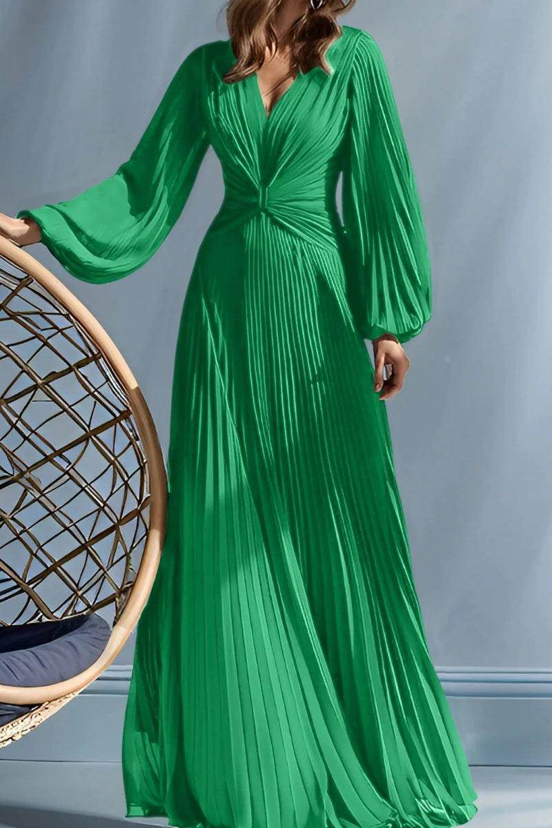 A Line V-Neck Mother of the Bride Dresses with Ruched CM0367