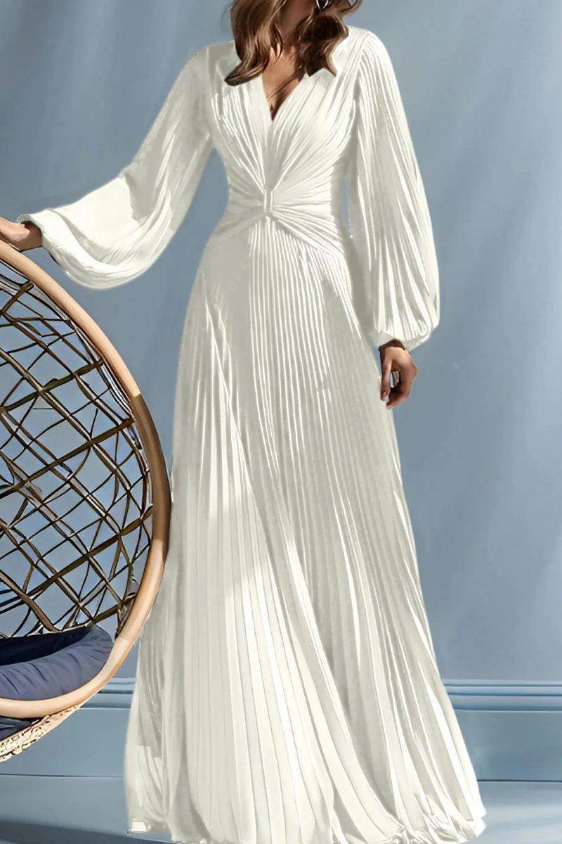 A Line V-Neck Mother of the Bride Dresses with Ruched CM0367