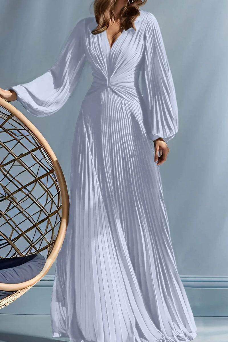 A Line V-Neck Mother of the Bride Dresses with Ruched CM0367