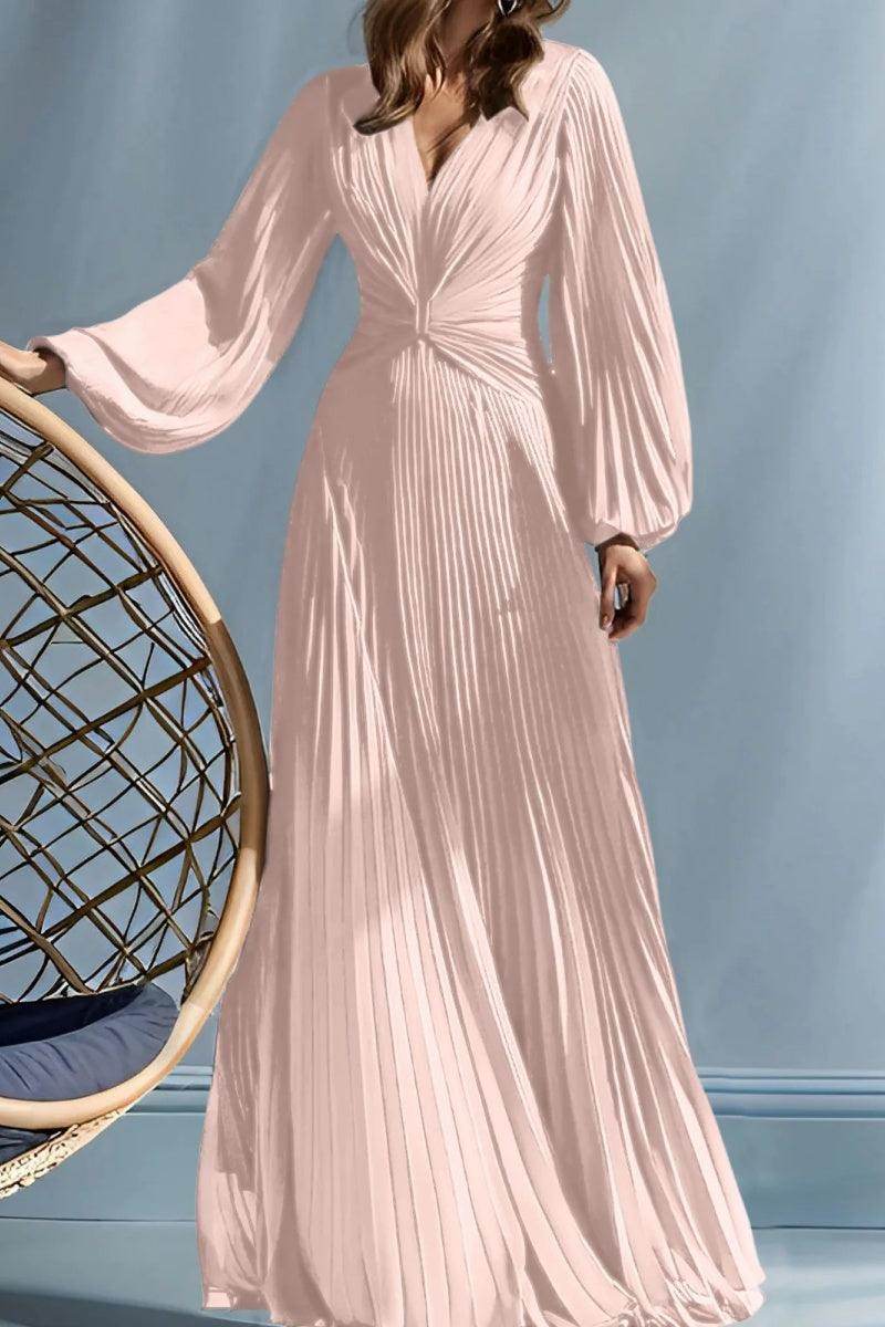 A Line V-Neck Mother of the Bride Dresses with Ruched CM0367