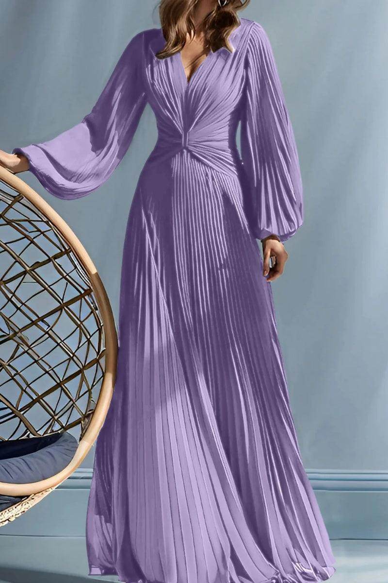 A Line V-Neck Mother of the Bride Dresses with Ruched CM0367