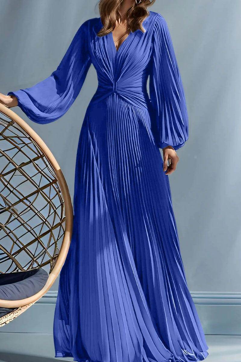 A Line V-Neck Mother of the Bride Dresses with Ruched CM0367