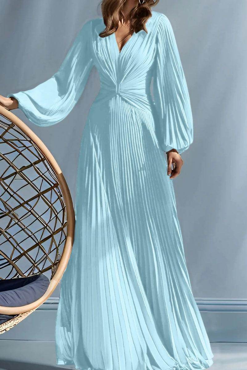 A Line V-Neck Mother of the Bride Dresses with Ruched CM0367