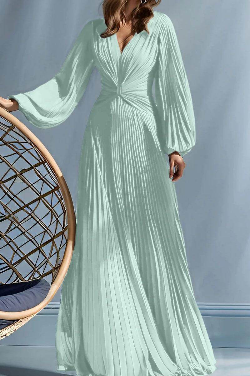A Line V-Neck Mother of the Bride Dresses with Ruched CM0367