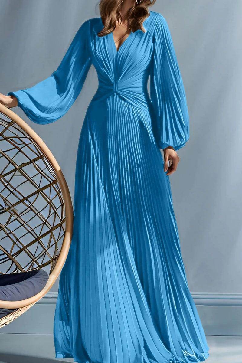 A Line V-Neck Mother of the Bride Dresses with Ruched CM0367