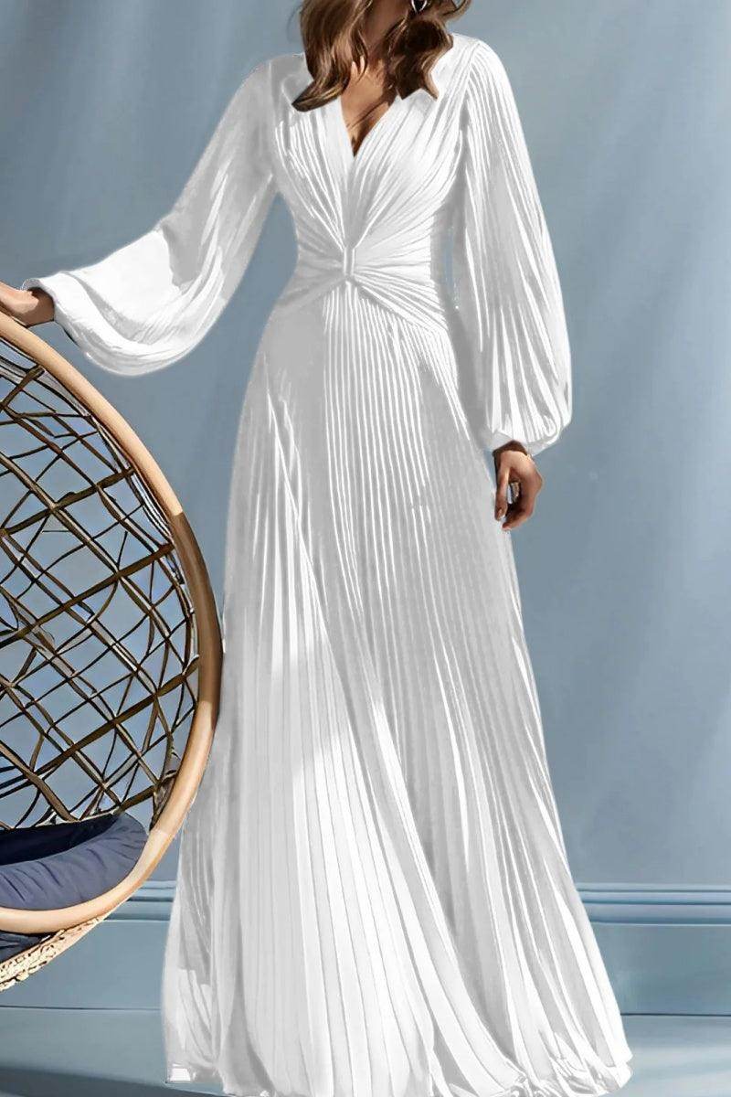 A Line V-Neck Mother of the Bride Dresses with Ruched CM0367