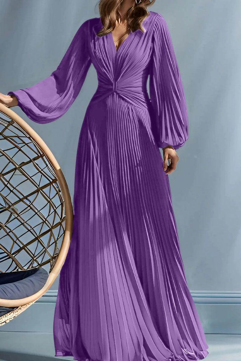 A Line V-Neck Mother of the Bride Dresses with Ruched CM0367