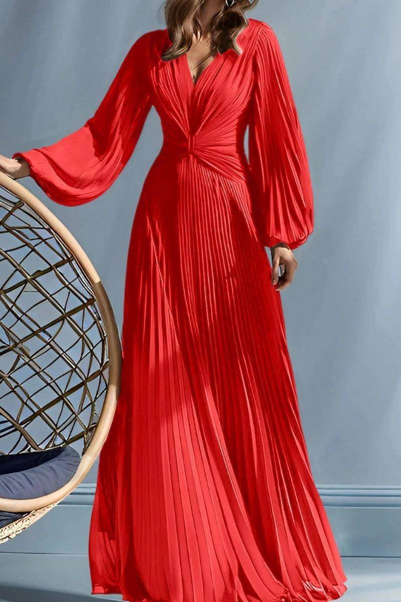 A Line V-Neck Mother of the Bride Dresses with Ruched CM0367