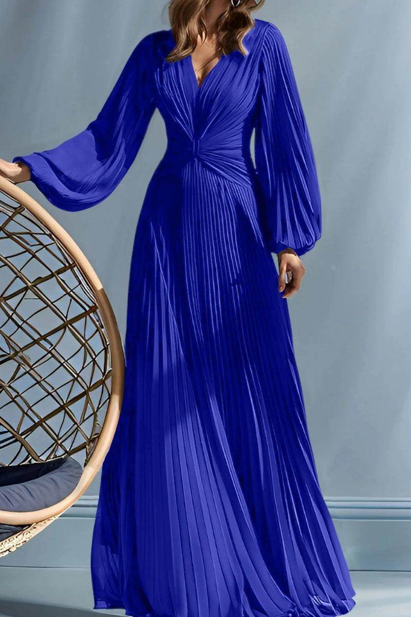 A Line V-Neck Mother of the Bride Dresses with Ruched CM0367