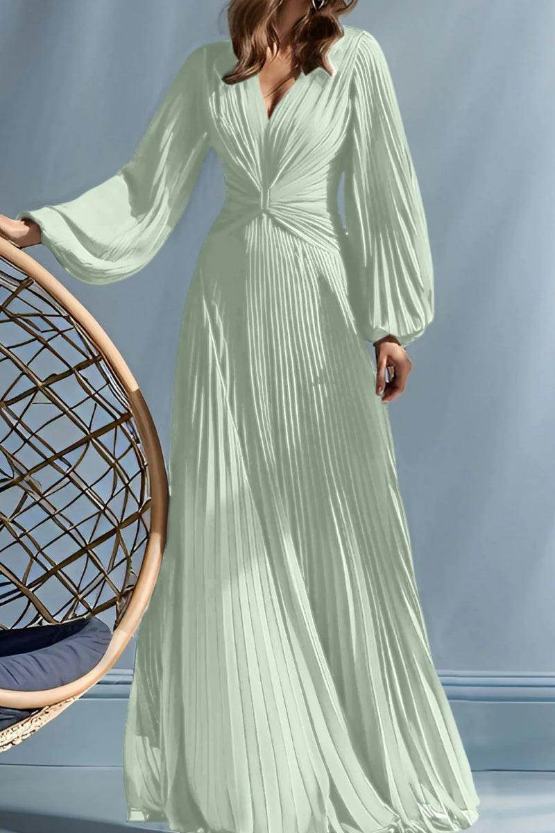 A Line V-Neck Mother of the Bride Dresses with Ruched CM0367