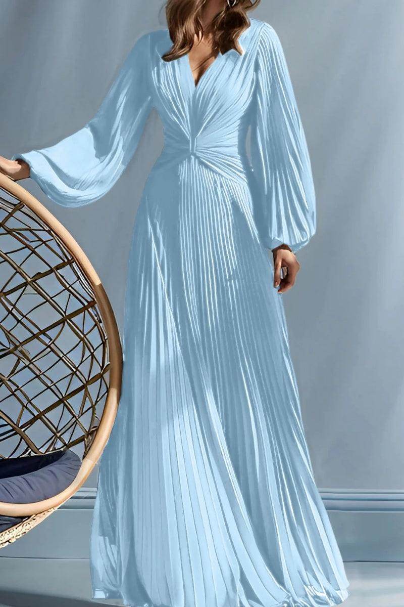 A Line V-Neck Mother of the Bride Dresses with Ruched CM0367