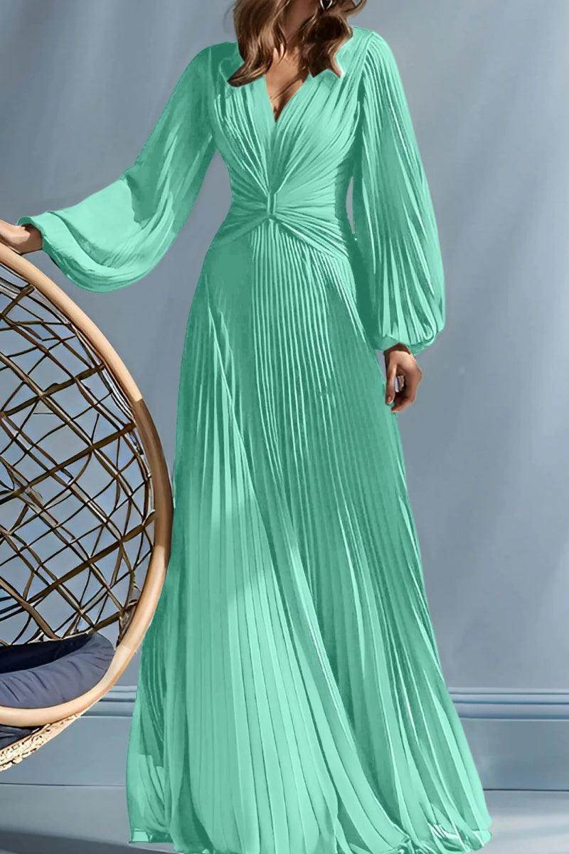 A Line V-Neck Mother of the Bride Dresses with Ruched CM0367