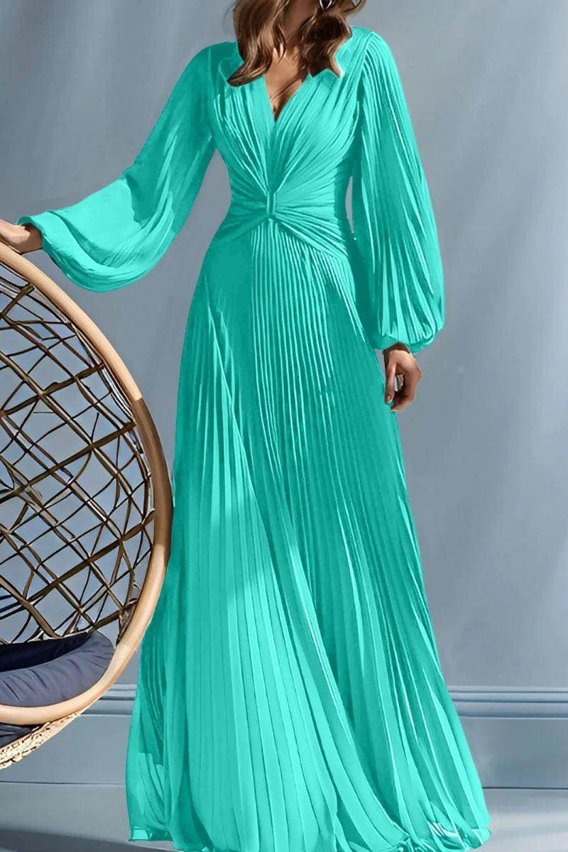 A Line V-Neck Mother of the Bride Dresses with Ruched CM0367