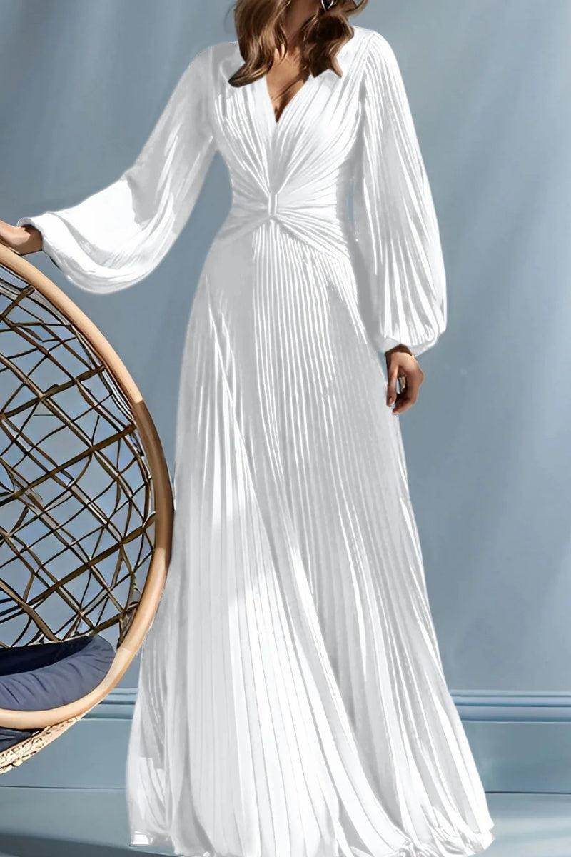 A Line V-Neck Mother of the Bride Dresses with Ruched CM0367