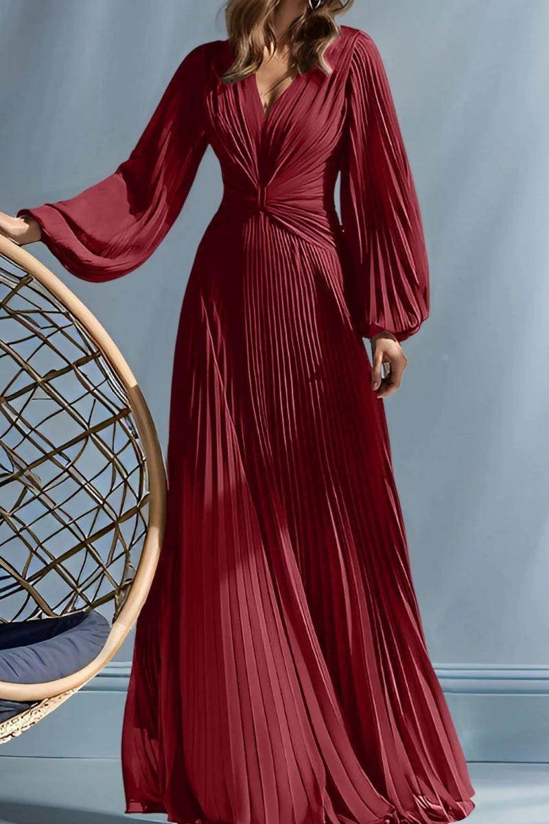 A Line V-Neck Mother of the Bride Dresses with Ruched CM0367