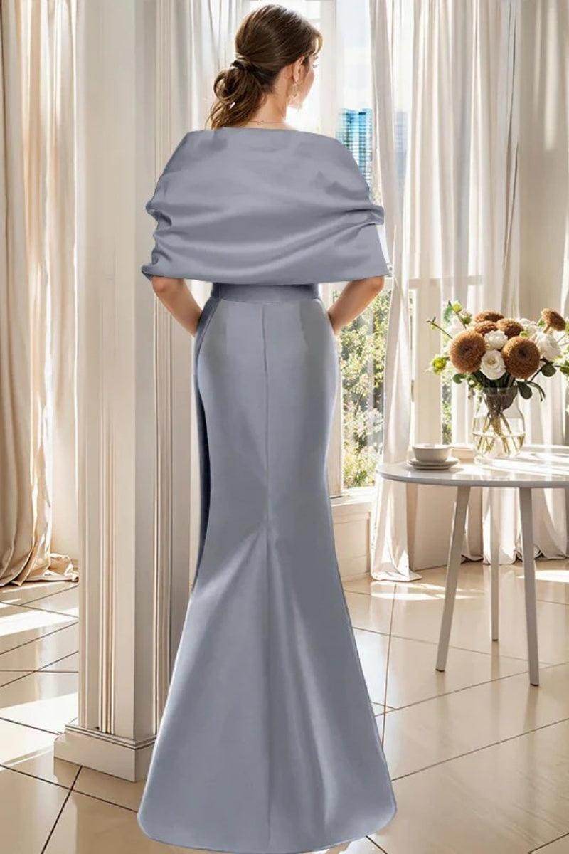 Trumpet 2 Pieces Floor Length Mother of the Bride Dresses CM0370