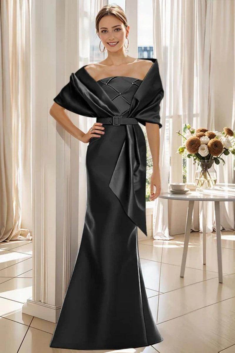 Trumpet 2 Pieces Floor Length Mother of the Bride Dresses CM0370