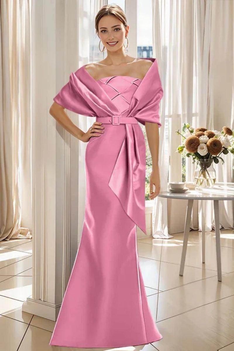 Trumpet 2 Pieces Floor Length Mother of the Bride Dresses CM0370