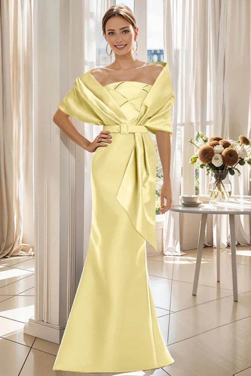 Trumpet 2 Pieces Floor Length Mother of the Bride Dresses CM0370