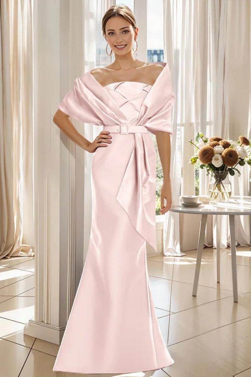 Trumpet 2 Pieces Floor Length Mother of the Bride Dresses CM0370