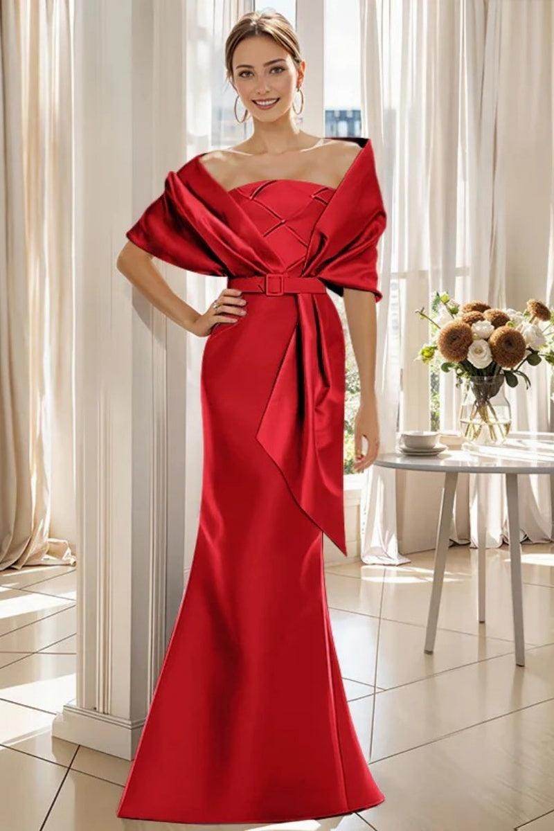 Trumpet 2 Pieces Floor Length Mother of the Bride Dresses CM0370