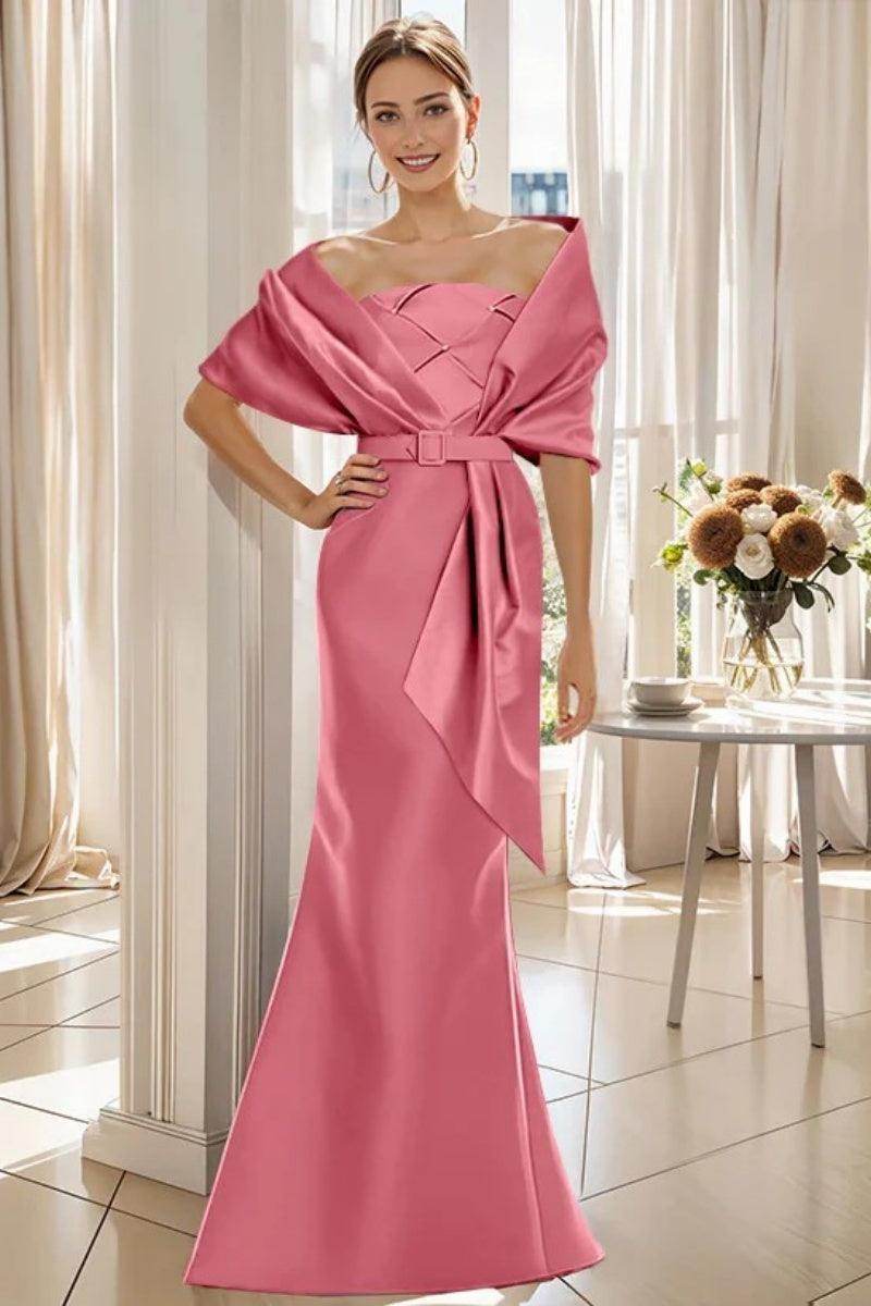Trumpet 2 Pieces Floor Length Mother of the Bride Dresses CM0370