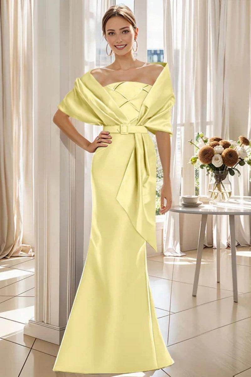 Trumpet 2 Pieces Floor Length Mother of the Bride Dresses CM0370