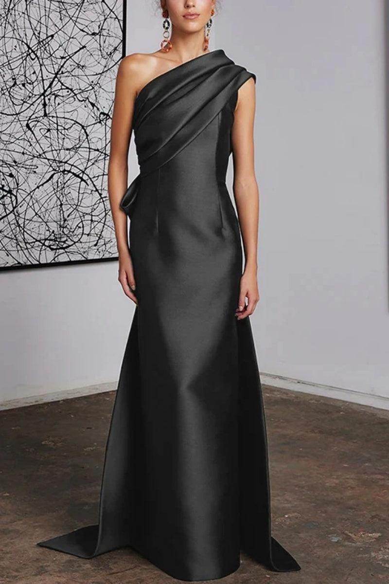 Sheath Column One Shoulder Mother of the Bride Dresses CM0372