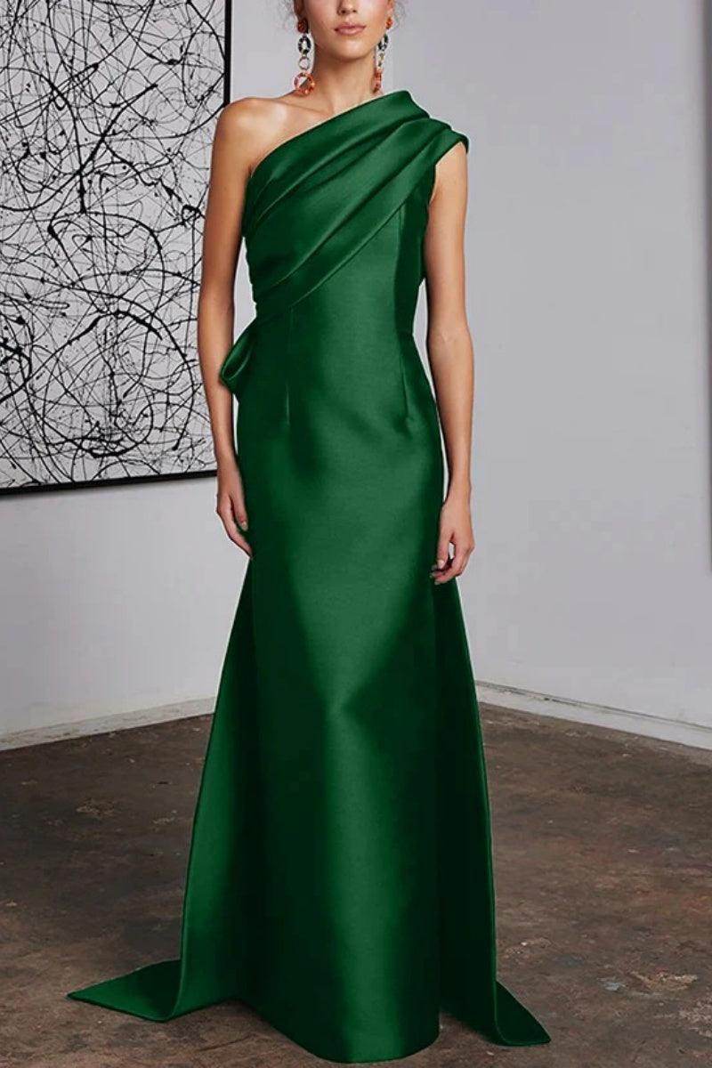 Sheath Column One Shoulder Mother of the Bride Dresses CM0372