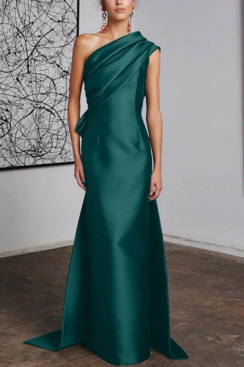 Sheath Column One Shoulder Mother of the Bride Dresses CM0372