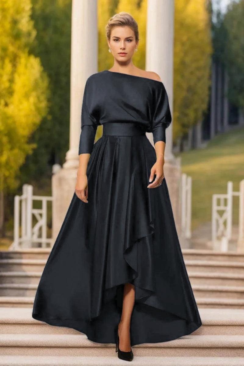 A Line One Shoulder Asymmetrical Mother Dresses CM0374