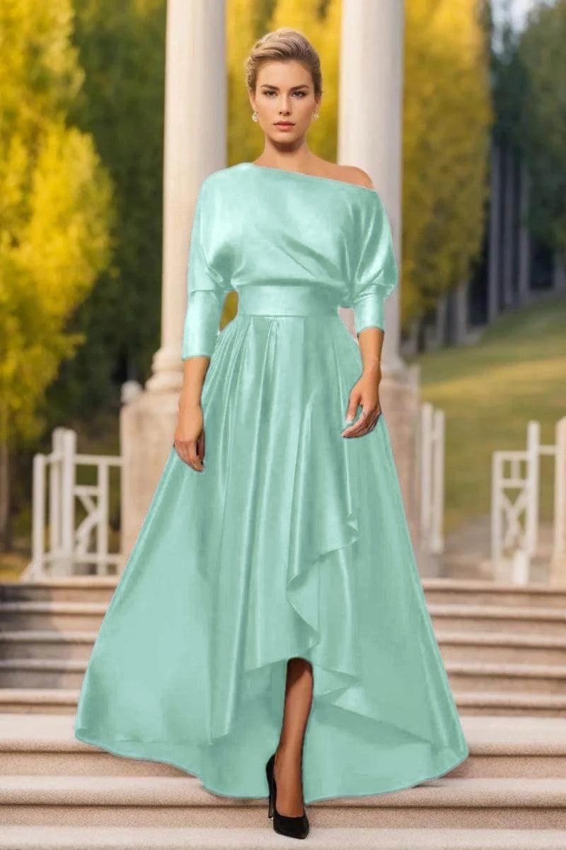 A Line One Shoulder Asymmetrical Mother Dresses CM0374