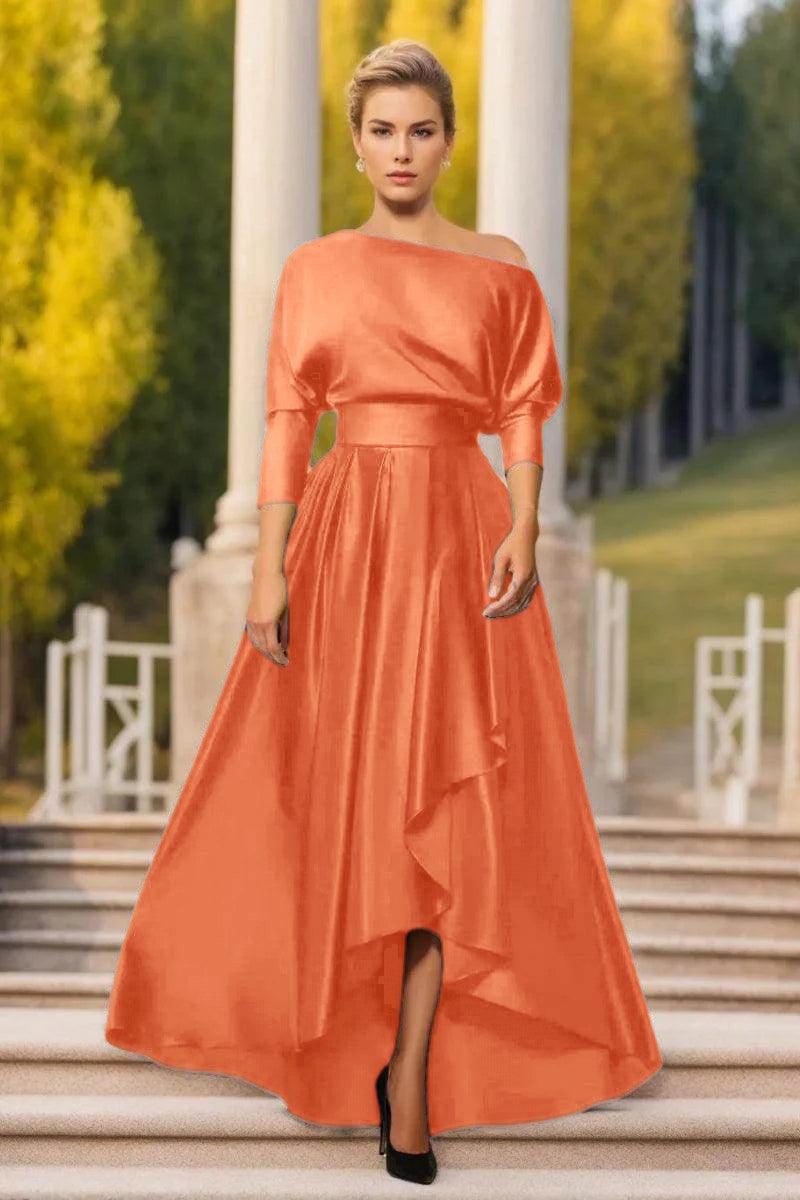 A Line One Shoulder Asymmetrical Mother Dresses CM0374