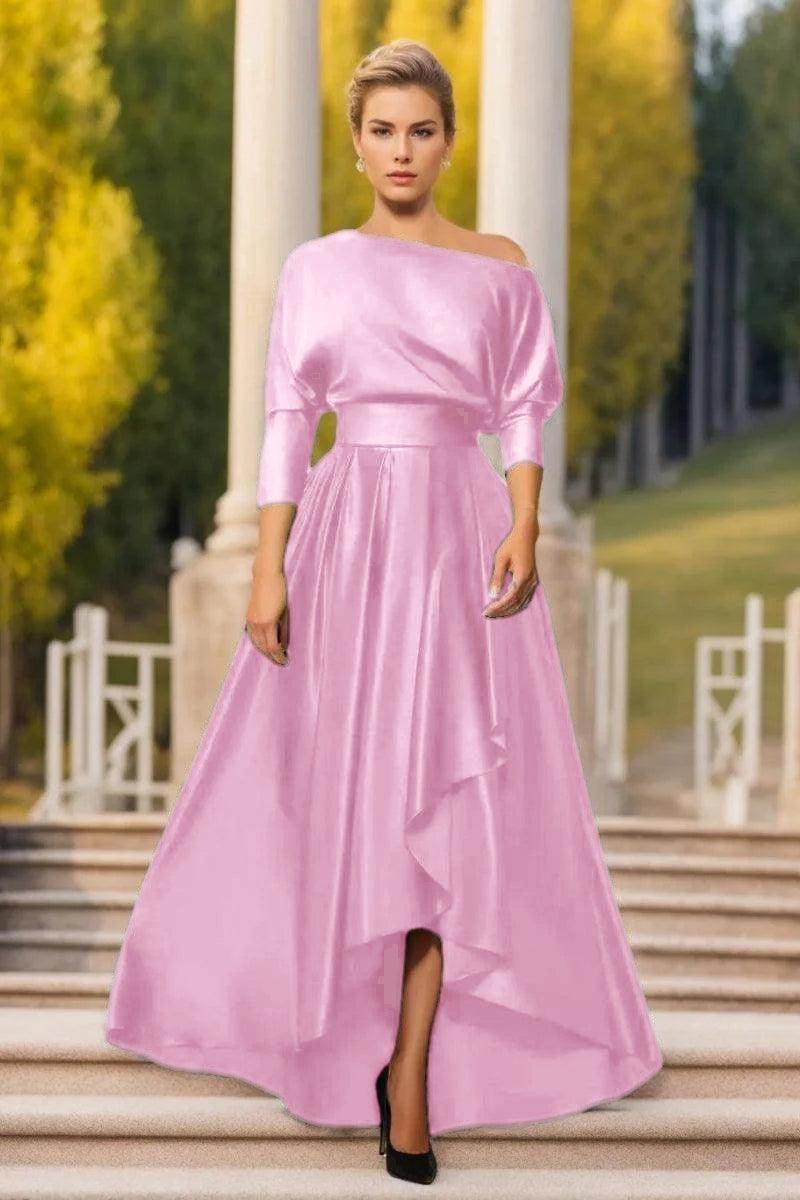 A Line One Shoulder Asymmetrical Mother Dresses CM0374