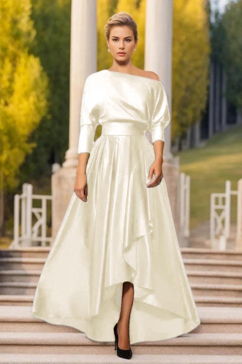 A Line One Shoulder Asymmetrical Mother Dresses CM0374