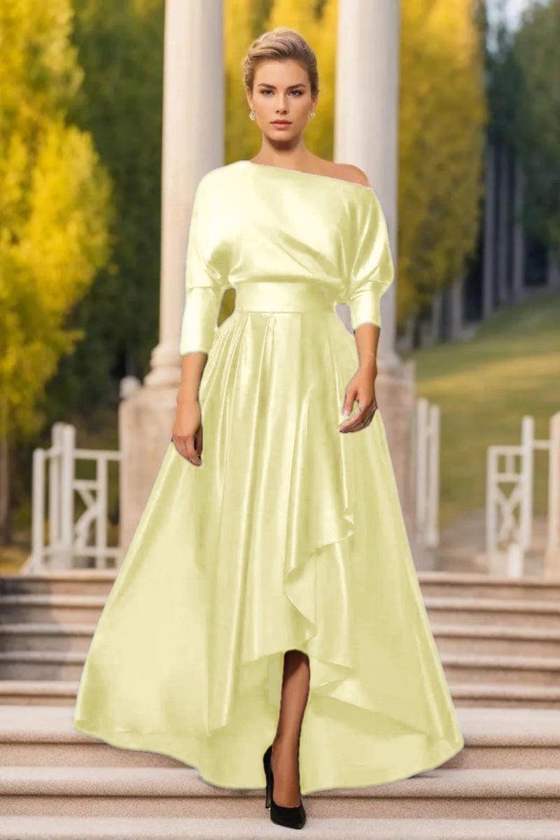 A Line One Shoulder Asymmetrical Mother Dresses CM0374