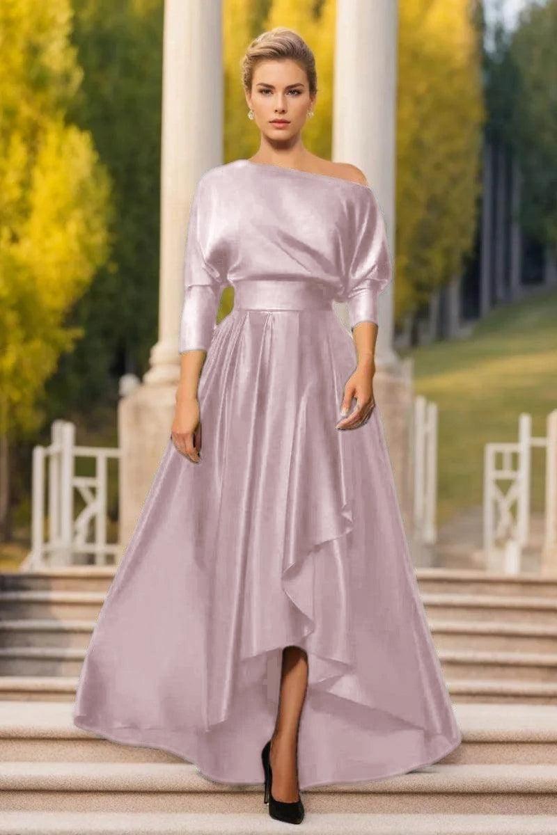 A Line One Shoulder Asymmetrical Mother Dresses CM0374