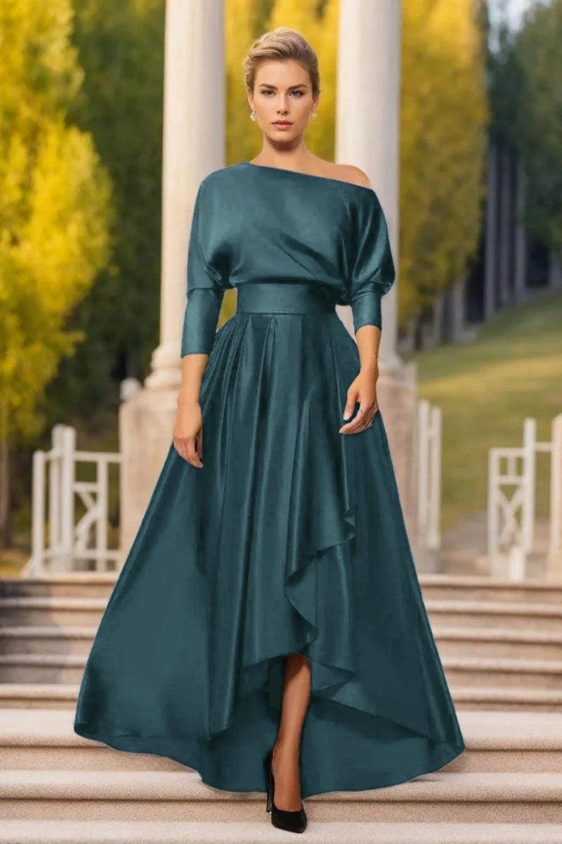 A Line One Shoulder Asymmetrical Mother Dresses CM0374