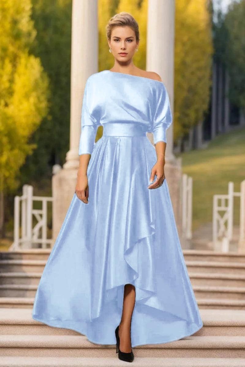 A Line One Shoulder Asymmetrical Mother Dresses CM0374