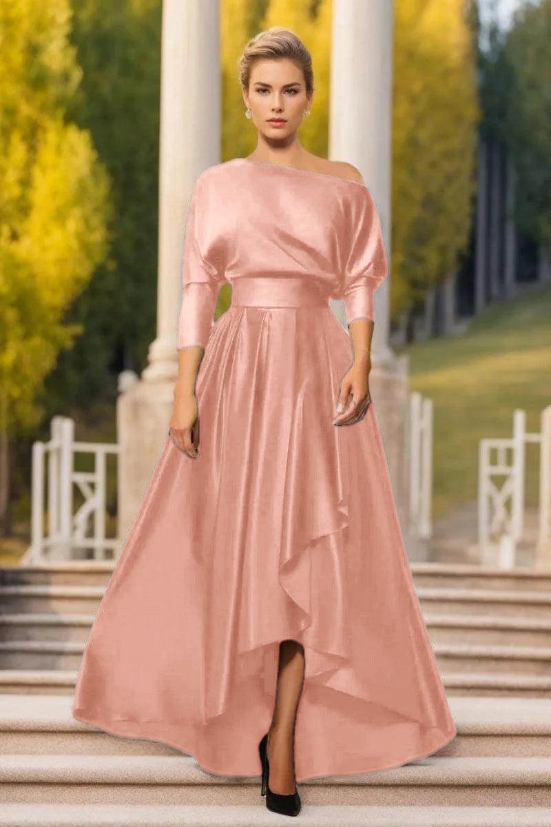 A Line One Shoulder Asymmetrical Mother Dresses CM0374
